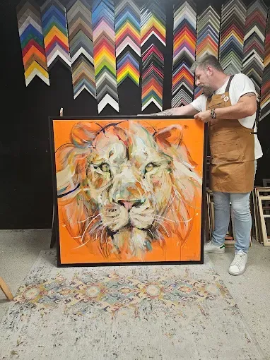 Encadrement caisse Américaine